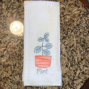 Machine embroidered Bamboo hand towel